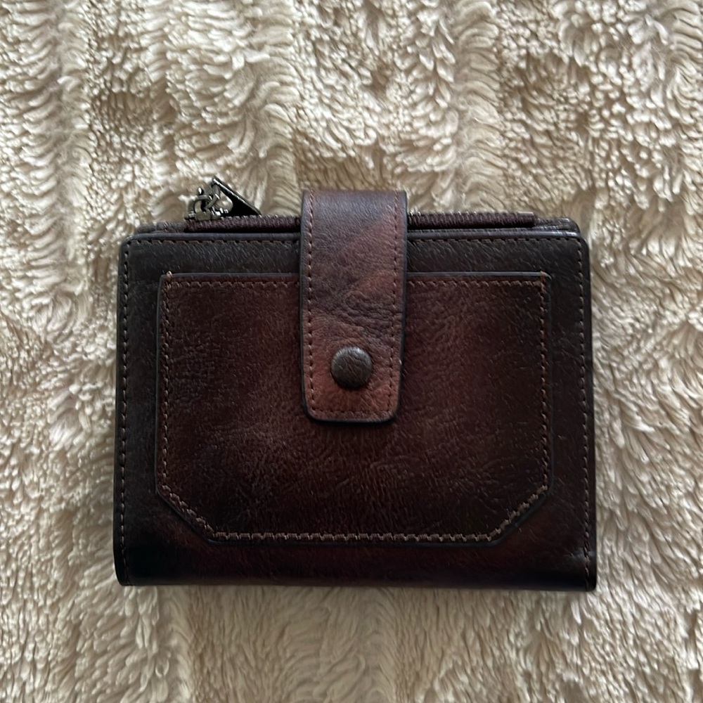 Men Genuine Leather Wallet RFID Block Multi Function Large Capacity Zipper Coin